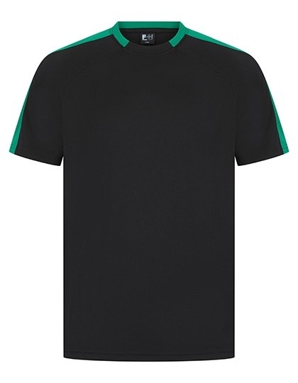 Szybkoschnąca koszulka sportowa z kontrastowymi panelami