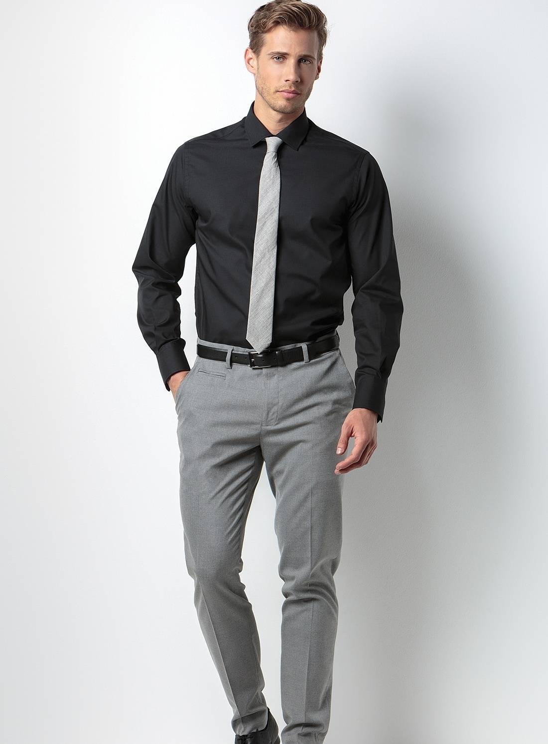 Szykowna koszula męska z długim rękawem Business Tailored