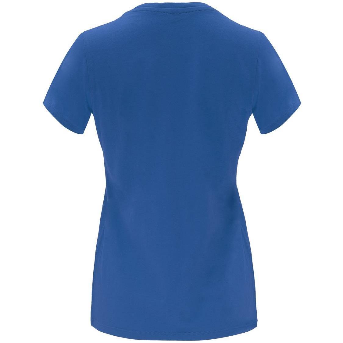 T-shirt damski o zwężanym kroju z odrywaną metką