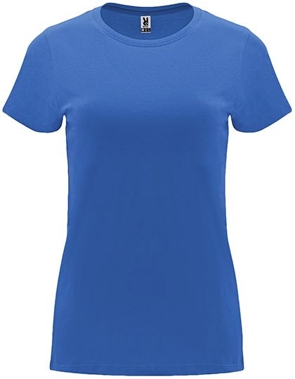 T-shirt damski o zwężanym kroju z odrywaną metką