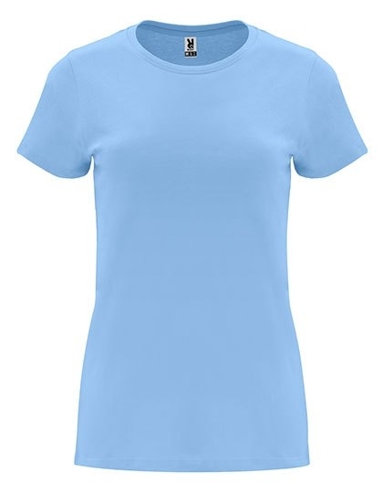 T-shirt damski o zwężanym kroju z odrywaną metką
