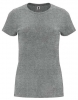 T-shirt damski o zwężanym kroju z odrywaną metką