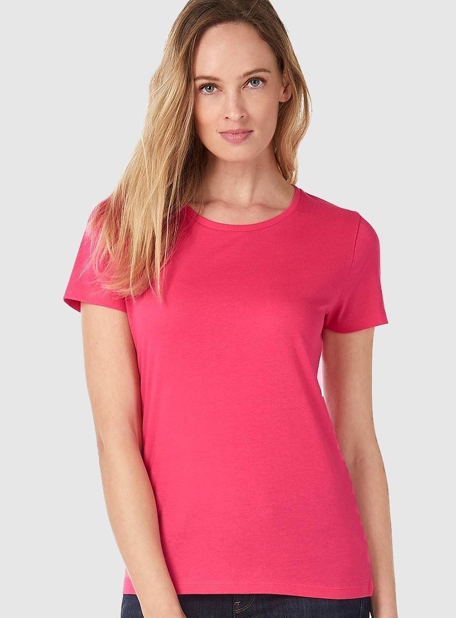 T-shirt damski z dzianiny Single Jersey marki B&C