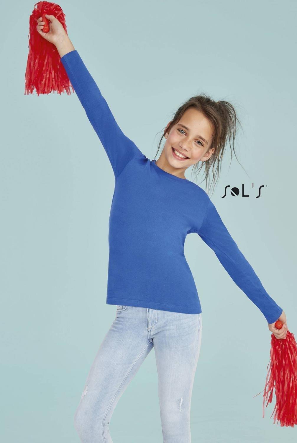 T-shirt dziecięcy Sol's z długimi rękawami