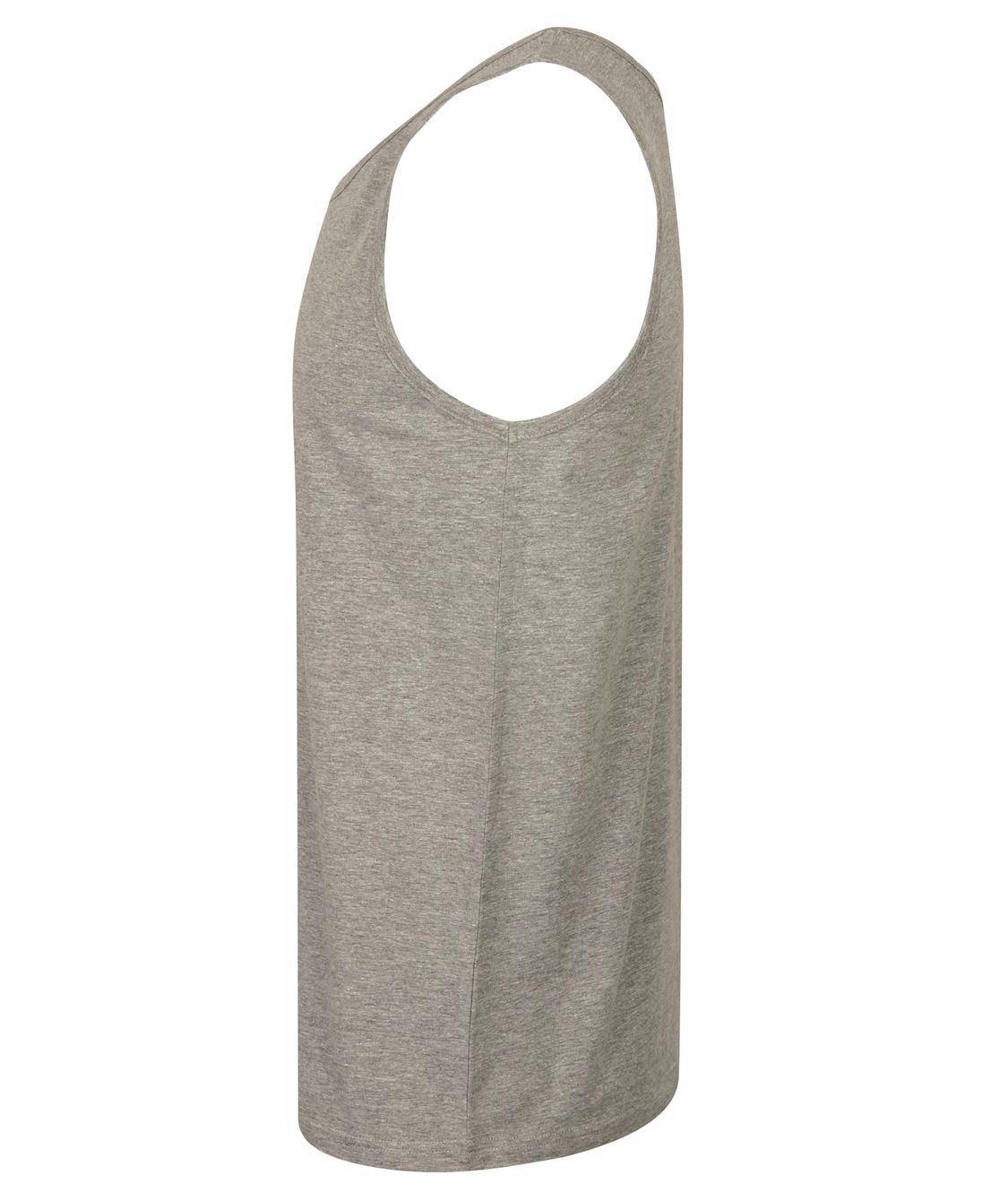 T-shirt męski bez rękawków o wydłużonym kroju