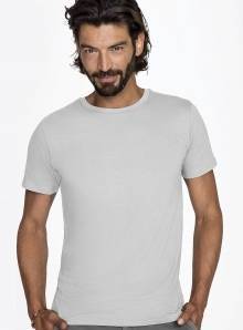 T-shirt męski z bawełny organicznej bez szwów bocznych