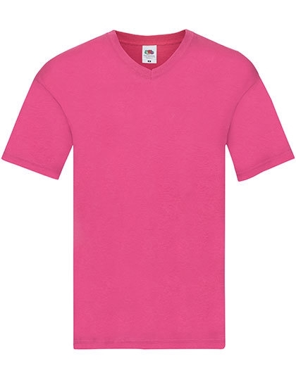 T-shirt męski z dekoltem v-neck marki Fruit of the loom