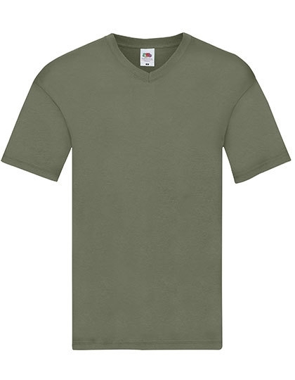 T-shirt męski z dekoltem v-neck marki Fruit of the loom