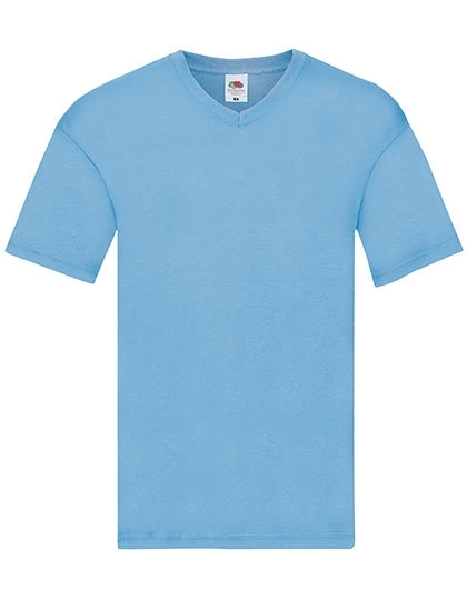 T-shirt męski z dekoltem v-neck marki Fruit of the loom