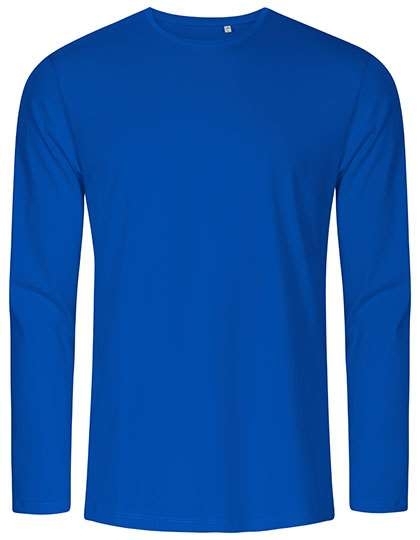 T-shirt męski z długimi rękawami o dopasowanym fasonie