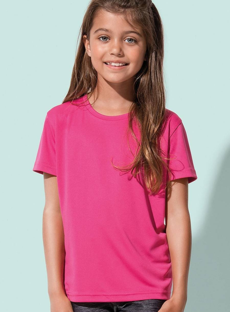 T-shirt sportowy dziecięcy Stedman o gładkiej strukturze