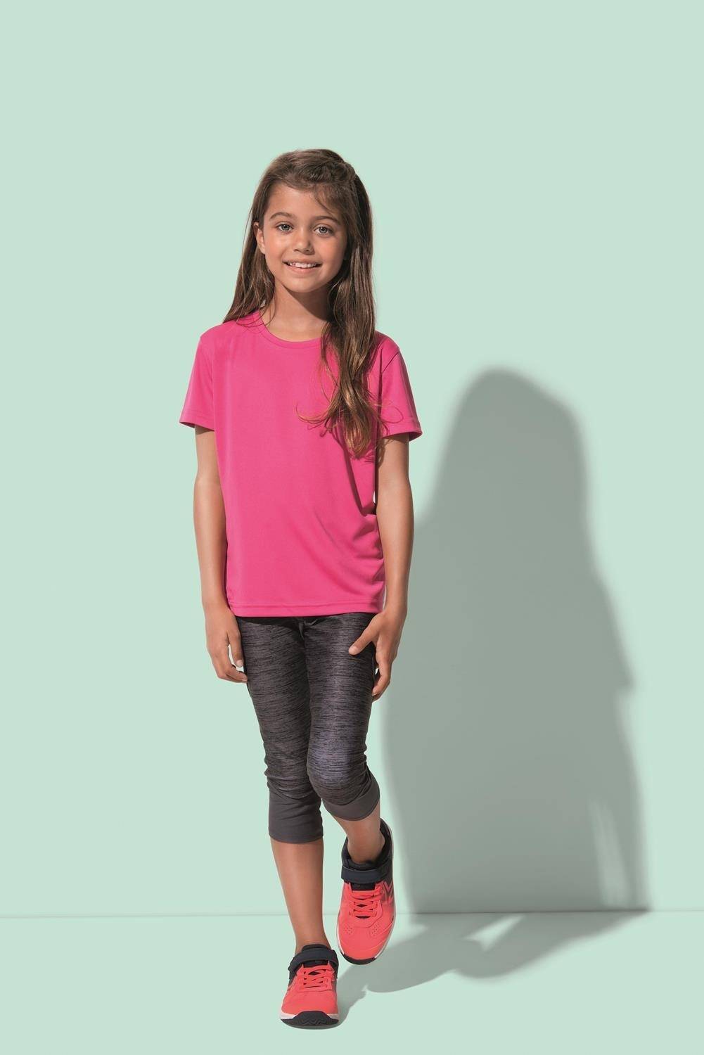 T-shirt sportowy dziecięcy Stedman o gładkiej strukturze