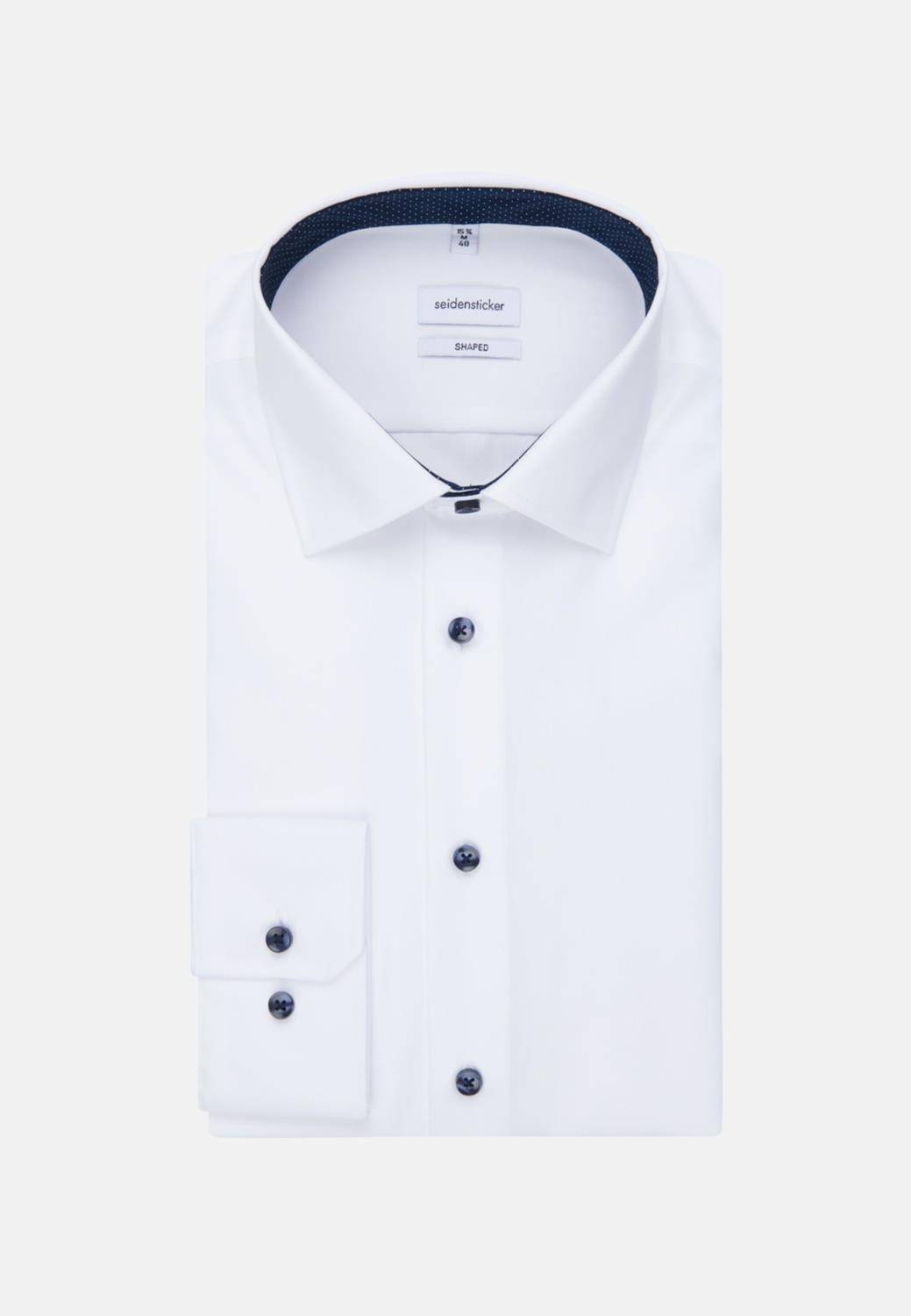 Taliowana koszula męska Seidensticker o niemnących właściwościach materiału