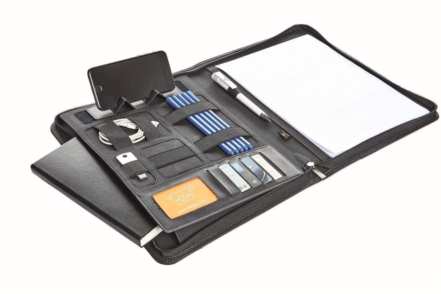 Teczka konferencyjna z kieszeniami i notesem