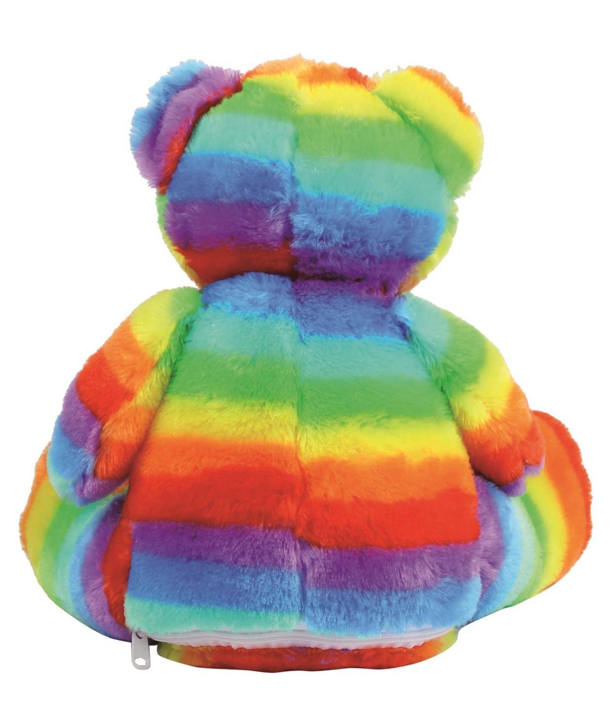 Tęczowy Miś z dostępem do wykonania haftu