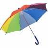 Tęczowy parasol dziecięcy z zaokrąglonym uchwytem