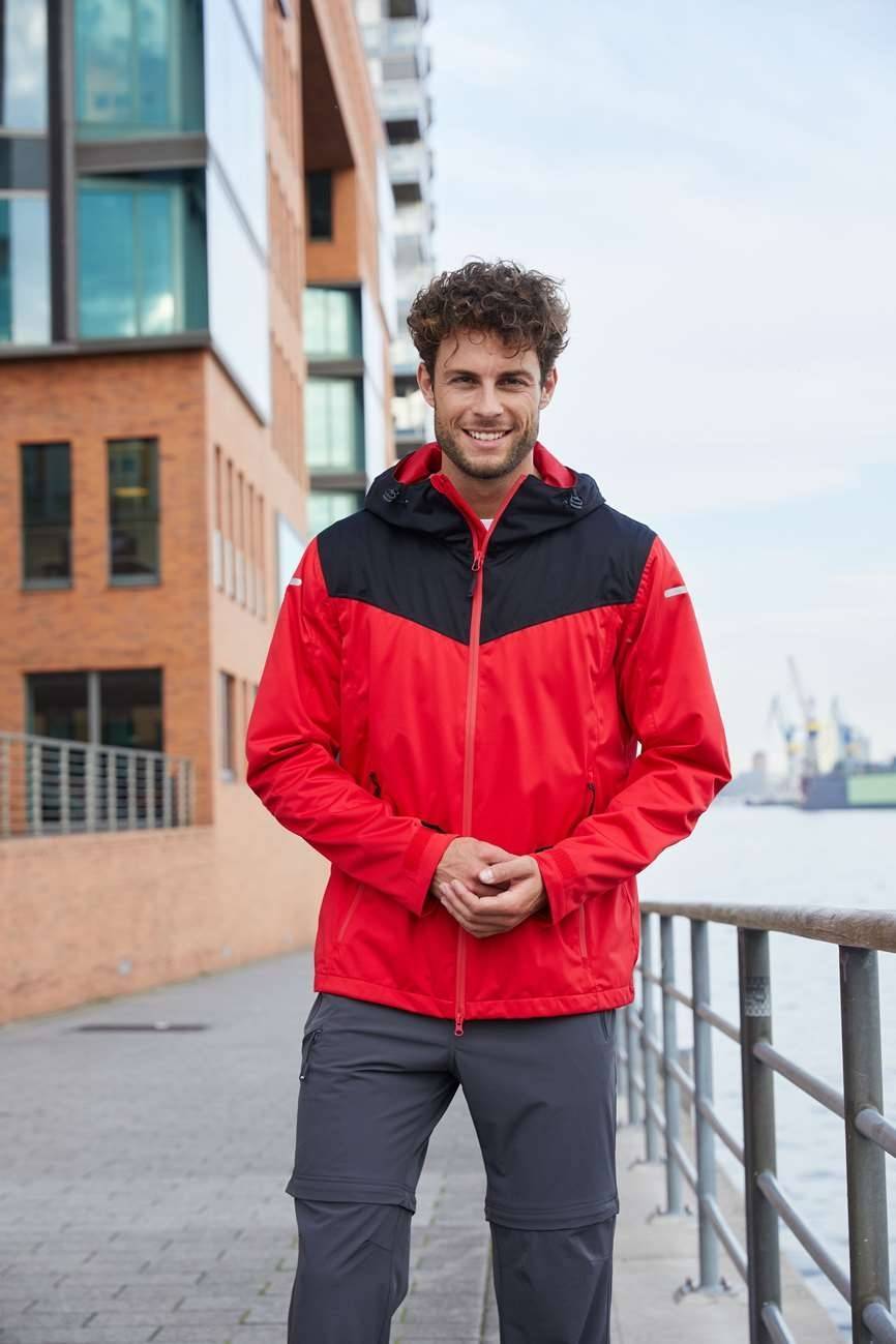 Termoaktywny softshell męski wykonany z materiału pochodzącego z recyklingu