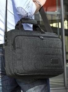 Torba biznesowa z kieszenią na laptopa i mocowaniem do uchwytu walizki