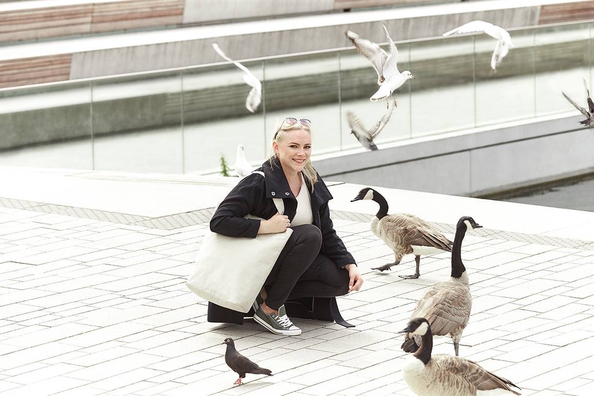 Torba na zakupy Halfar z boczną kieszonką na zamek