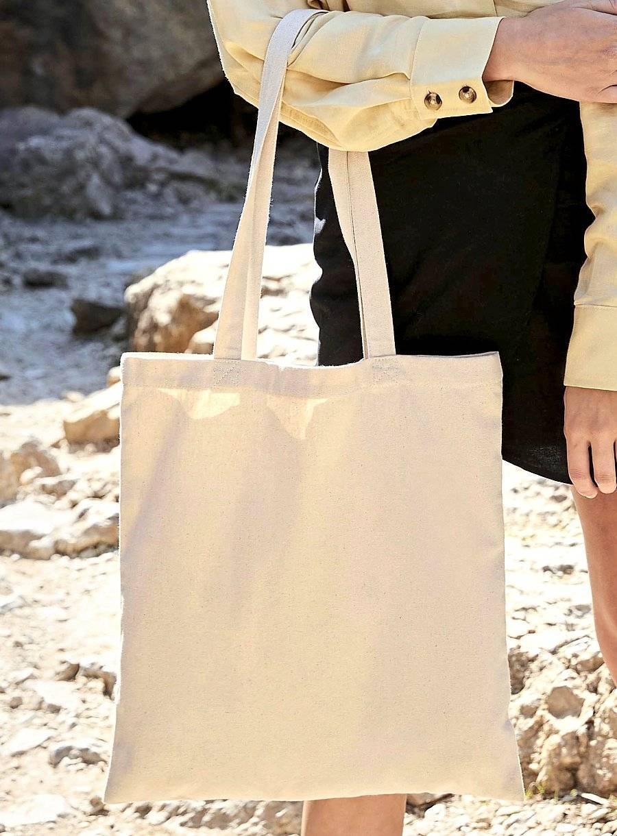 Torba na zakupy wykonana z ekologicznego materiału pochodzącego z recyklingu