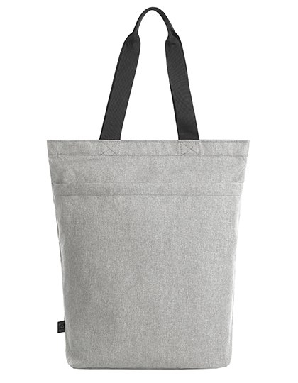 Torba na zakupy z dużą boczną kieszenią na zamek