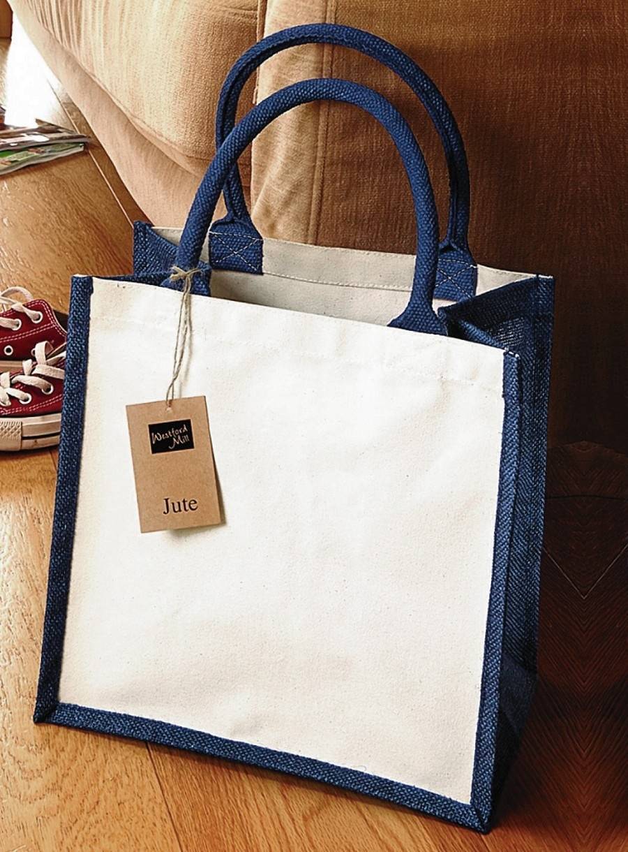 Torba na zakupy z juty Midi