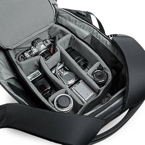 Torba ochronna na aparaty i obiektywy z wyściełanymi przegrodami