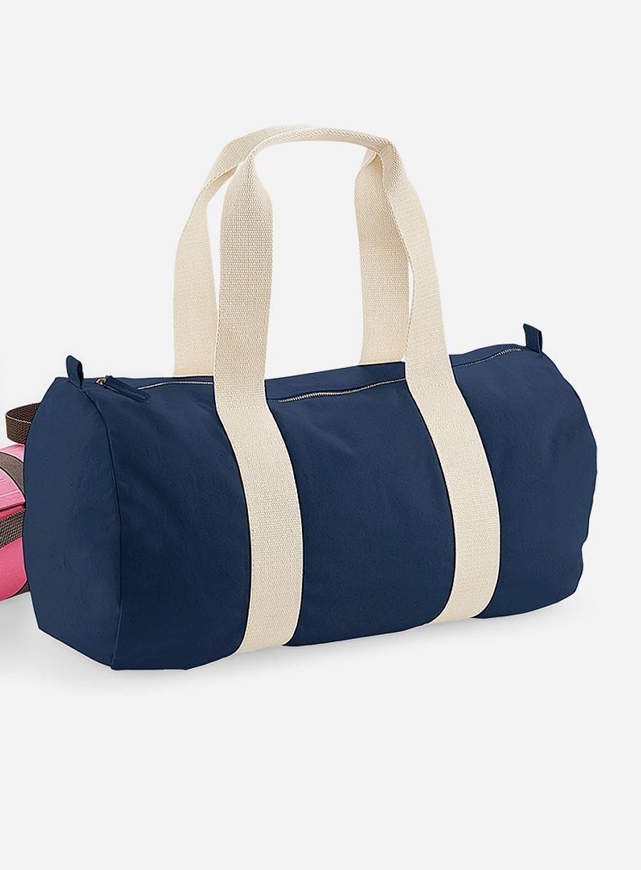 Torba sportowa z bawełny organicznej w kształcie walca