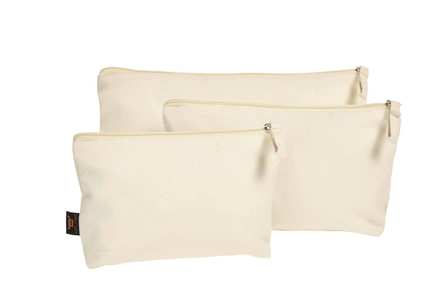 Torebka z bawełny organicznej zamykana na zamek