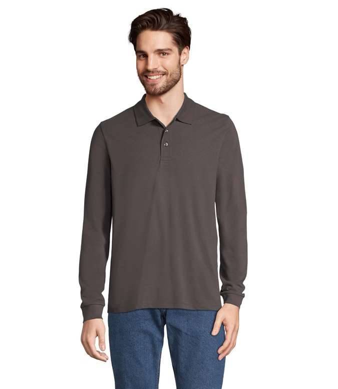 Unisex Long Sleeve Polycotton Polo Shirt