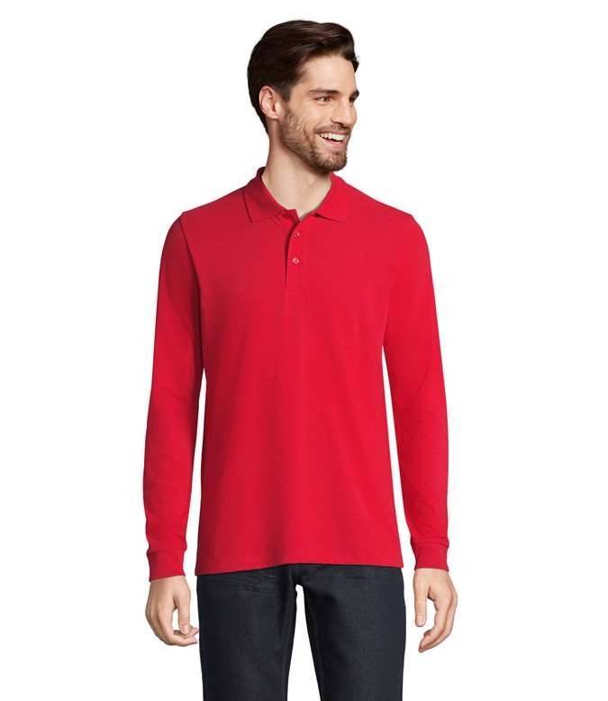 Unisex Long Sleeve Polycotton Polo Shirt