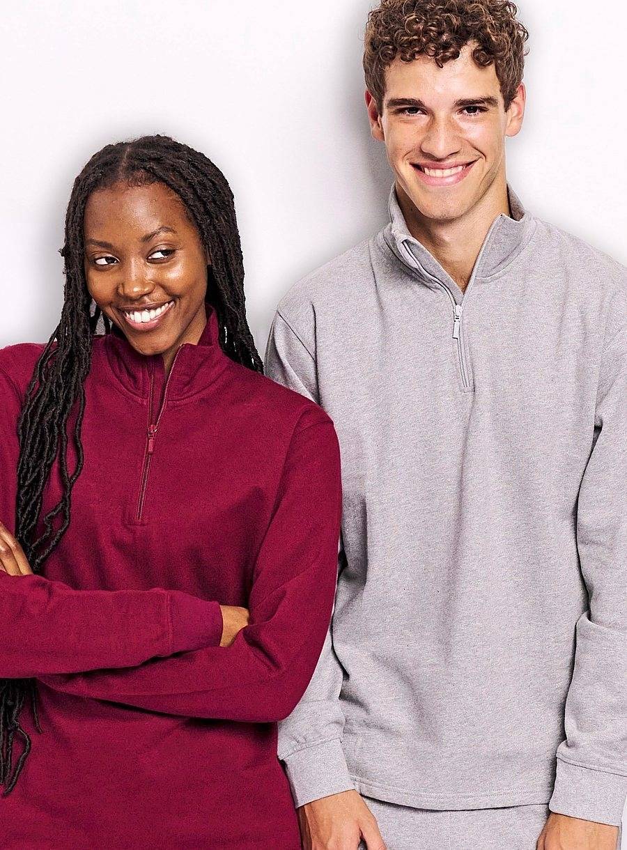 Unisex Quarter Zip Sweatshirt