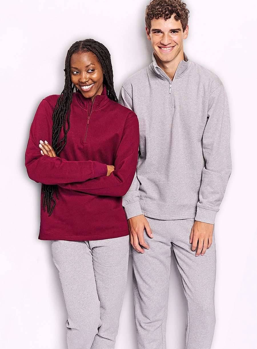 Unisex Quarter Zip Sweatshirt