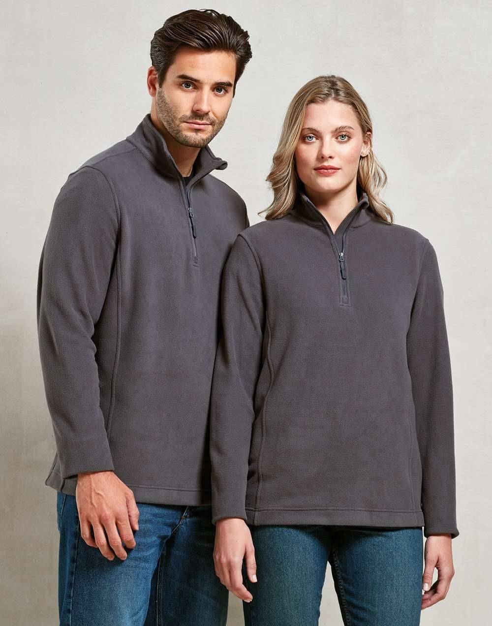 Unisex ´Recyclight´ 1/4 Zip Micro Fleece