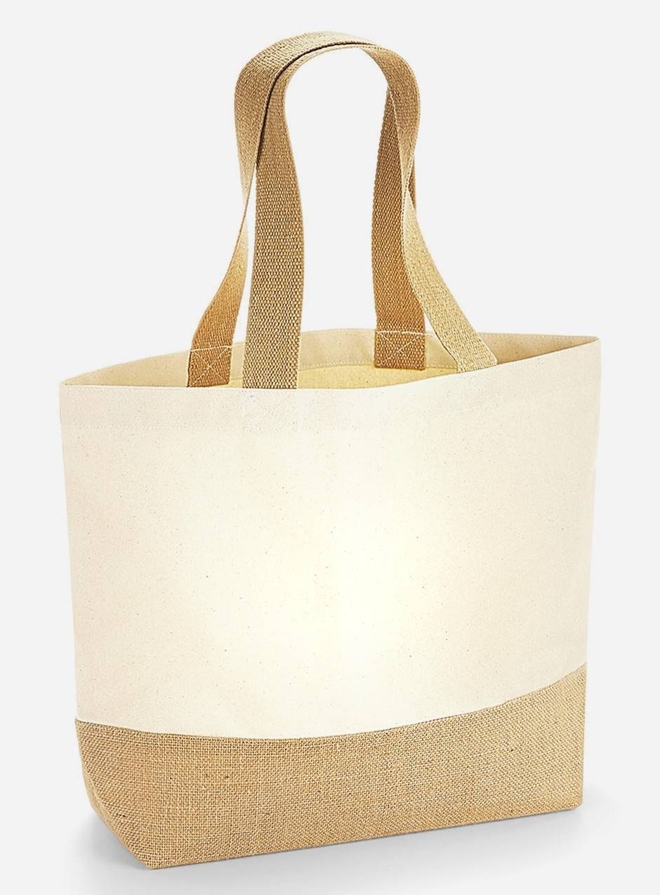 Uniwersalna torba z juty i bawełny
