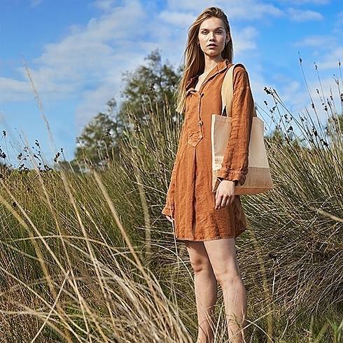 Uniwersalna torba z juty i bawełny