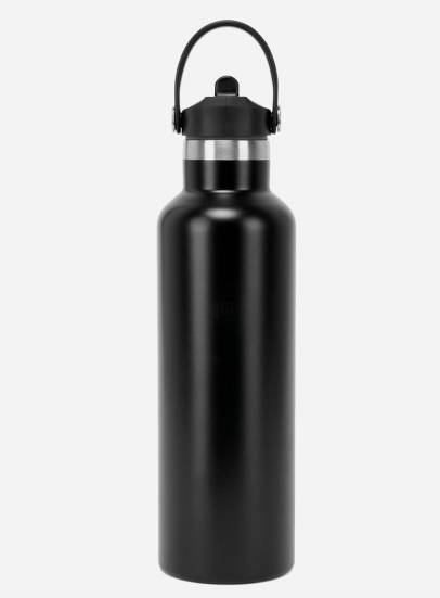 Vacuum Sports Water Bottle with Flip Up Straw