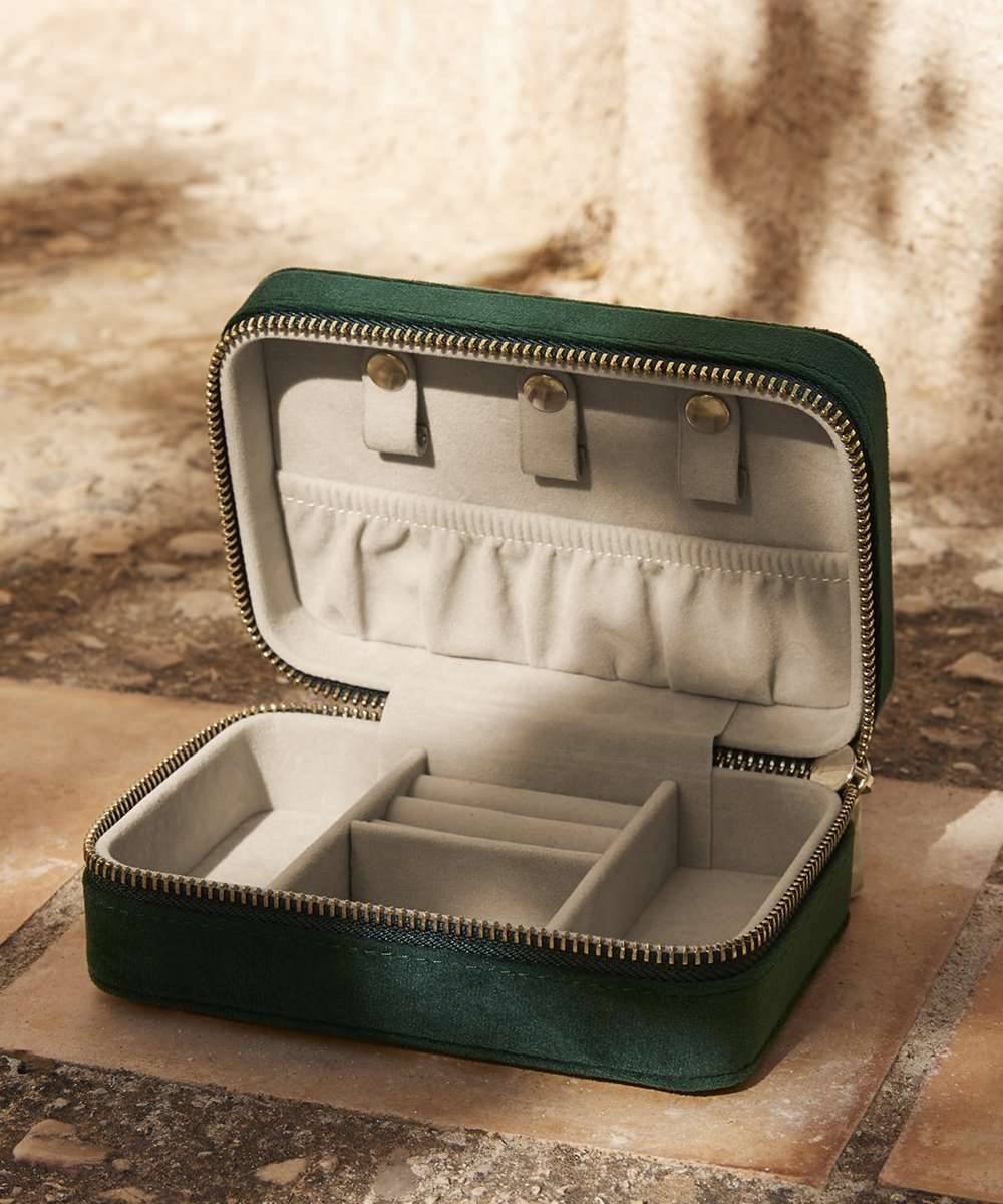 Velvet Travel Jewellery Box