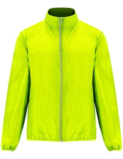 Wiatrówka męska z możliwością złożenia do kieszeni z odblaskowymi elementami na plecach