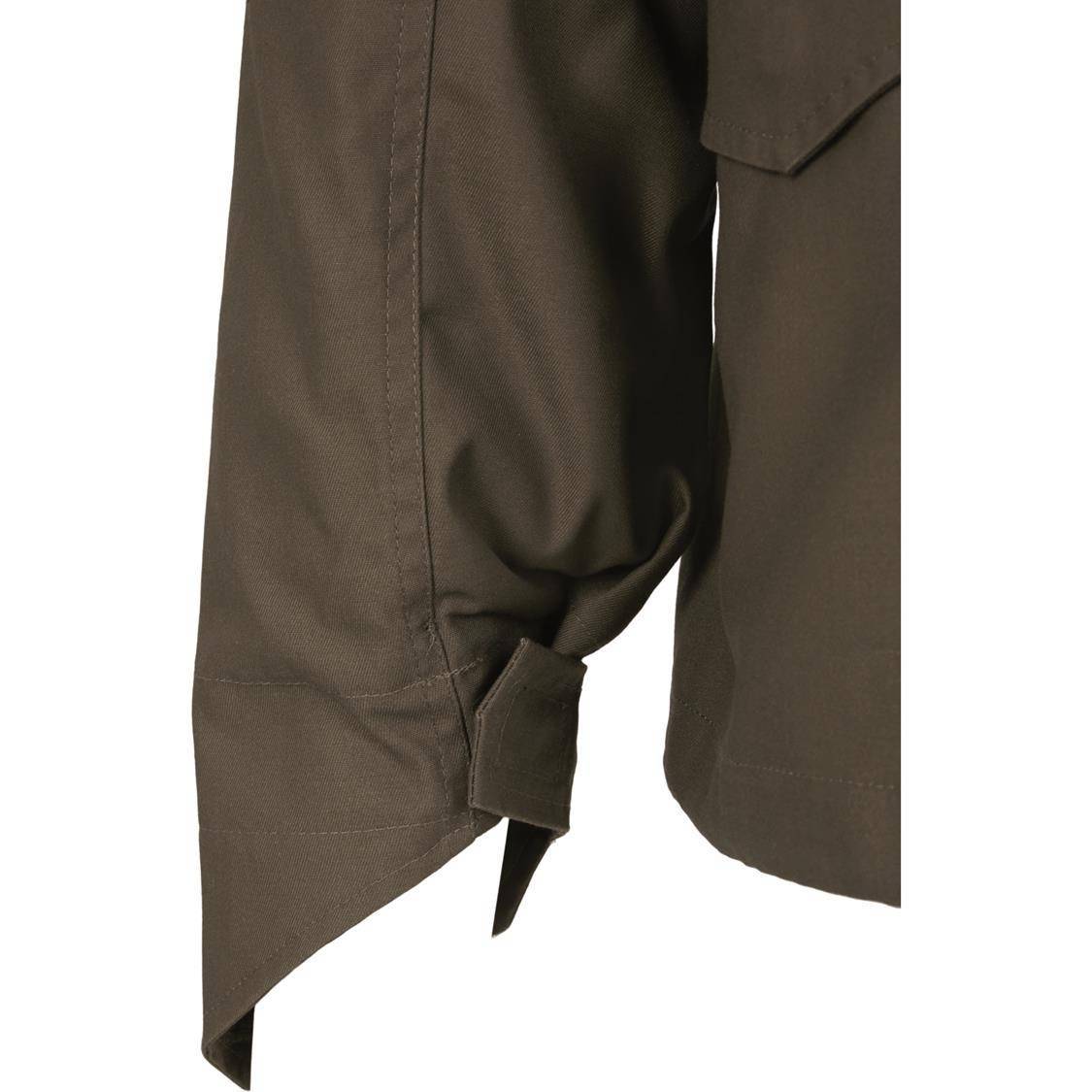 Wodoodporna kurtka męska z solidnego materiału z chowanym kapturem