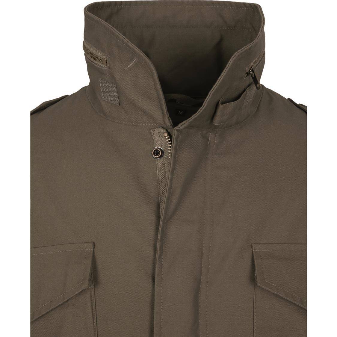 Wodoodporna kurtka męska z solidnego materiału z chowanym kapturem