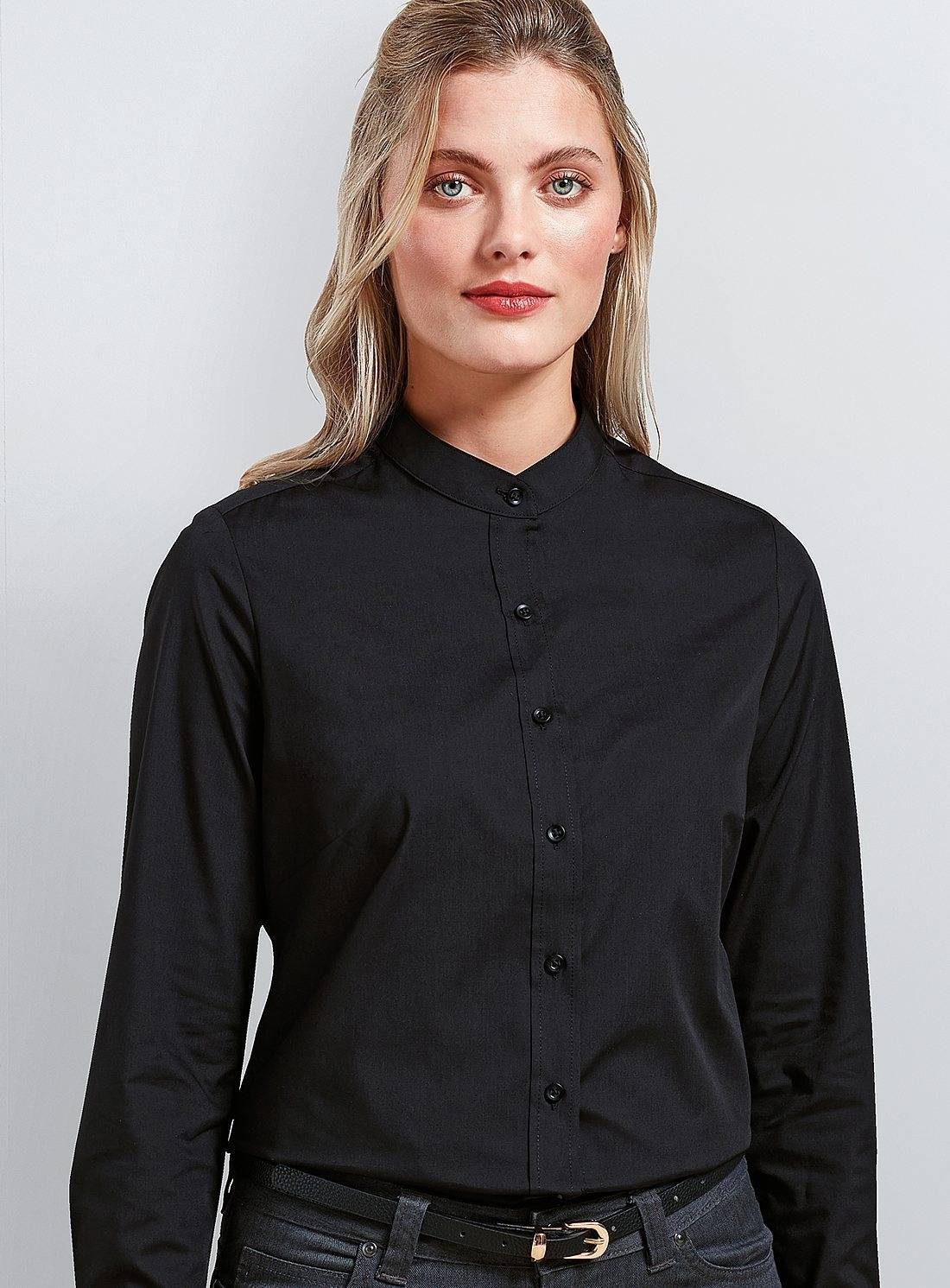 Women´s Banded Collar Grandad Shirt