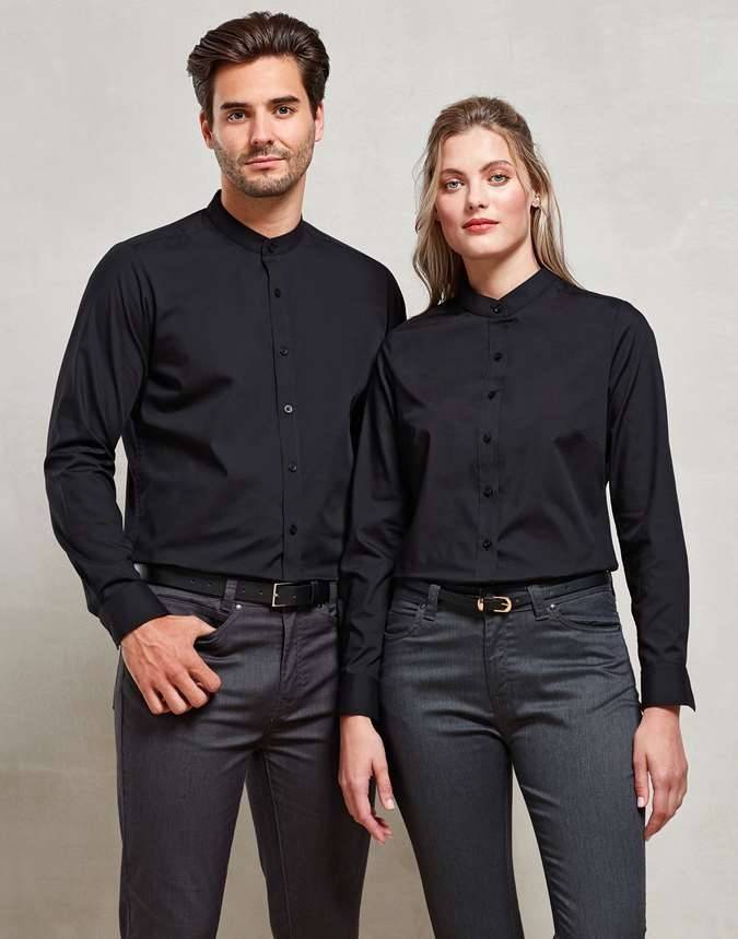 Women´s Banded Collar Grandad Shirt