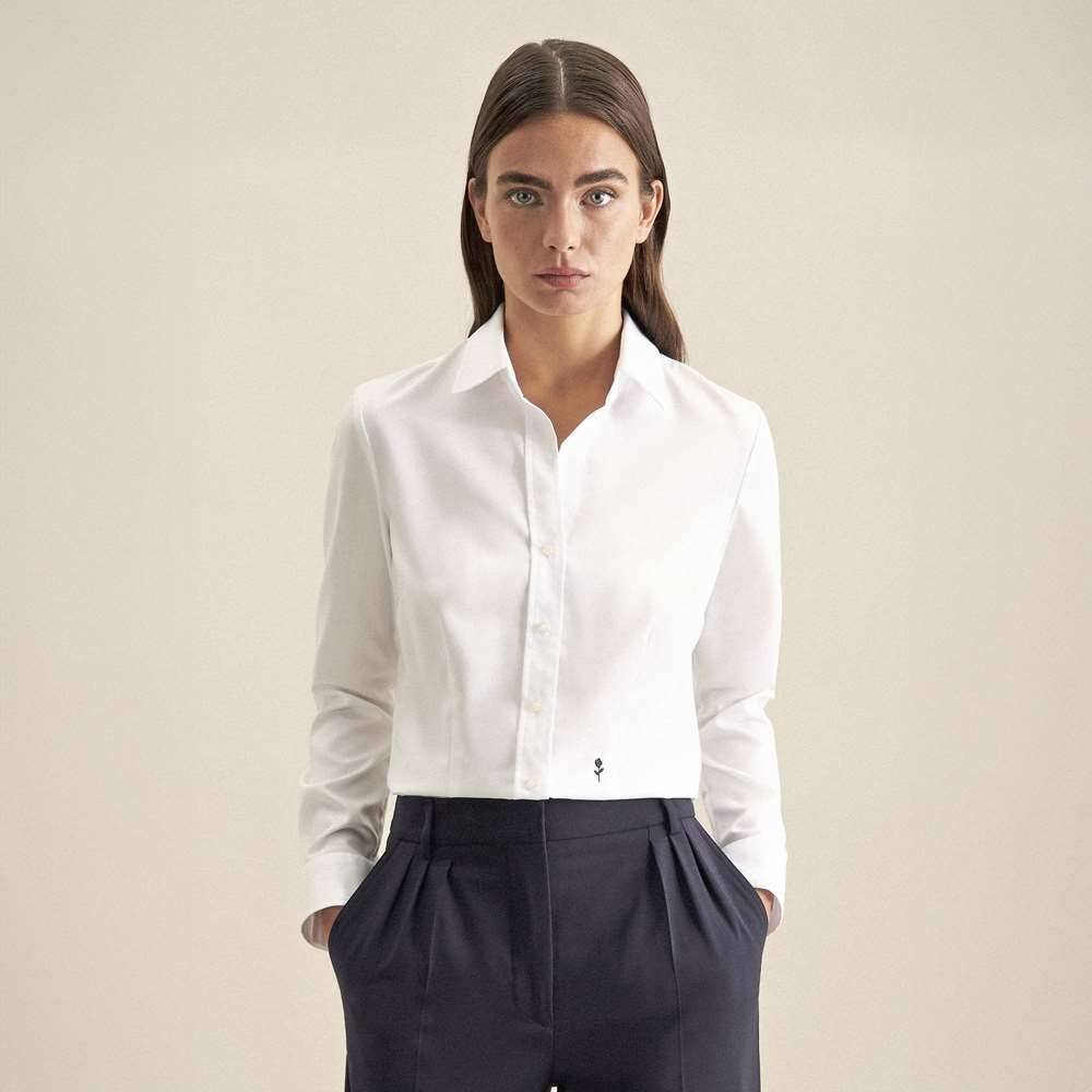 Women´s Blouse Regular Fit Fine Twill Longsleeve