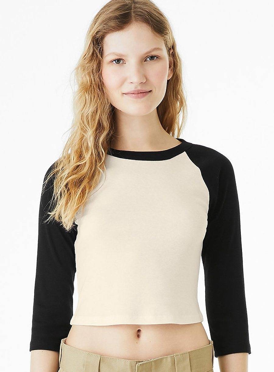 Women´s Micro Rib 3/4 Raglan Baby Tee