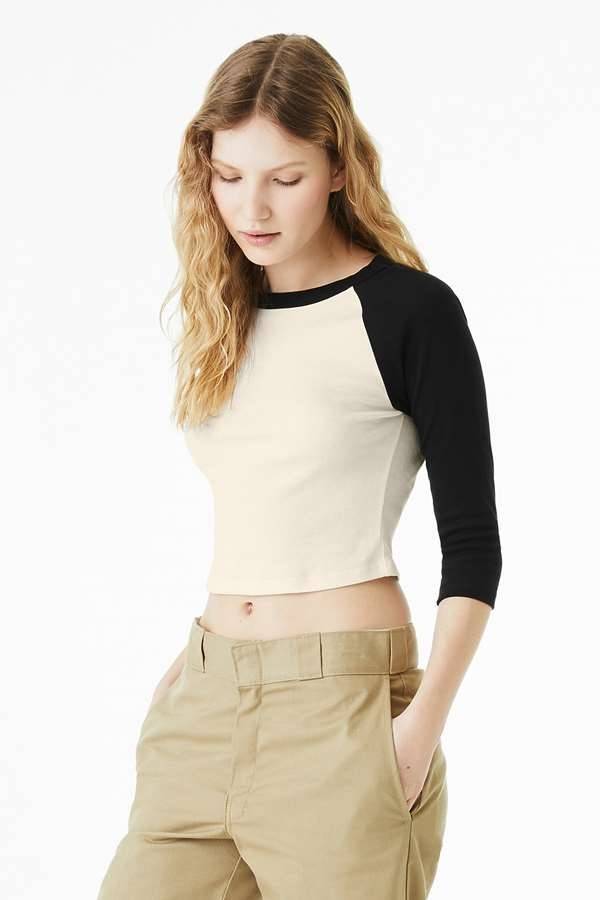 Women´s Micro Rib 3/4 Raglan Baby Tee