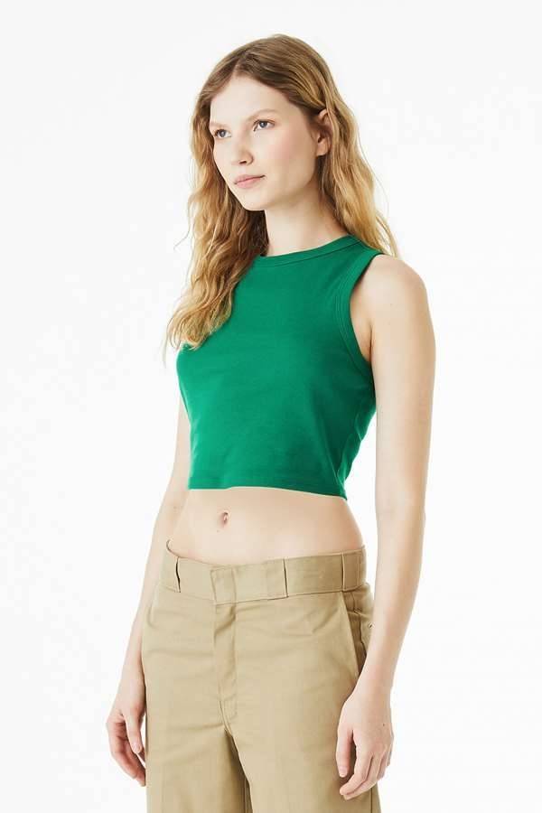 Women´s Micro Rib Muscle Crop Tank