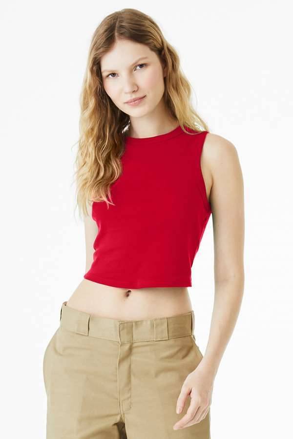 Women´s Micro Rib Muscle Crop Tank