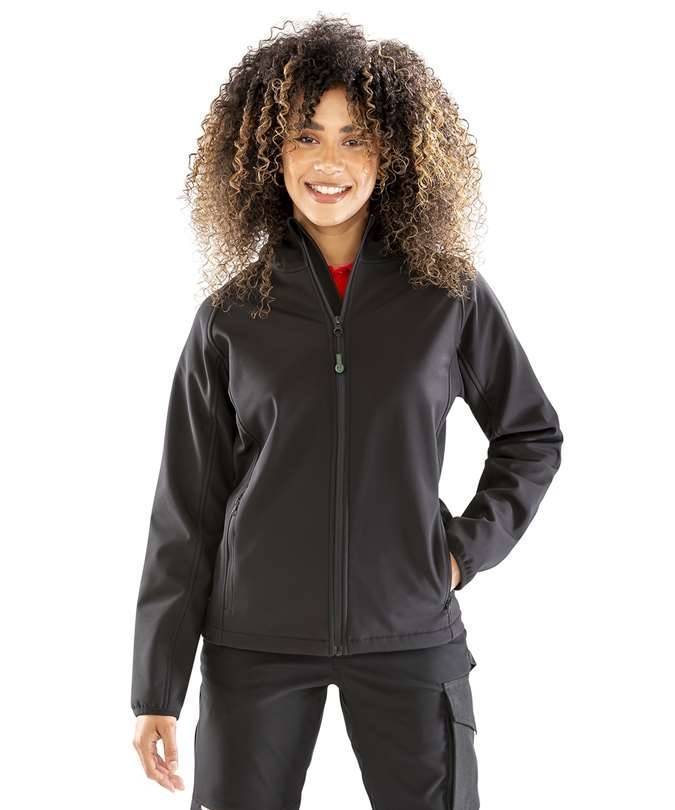 Women´s Recycled 3-Layer Printable Hooded Softshell Jacket