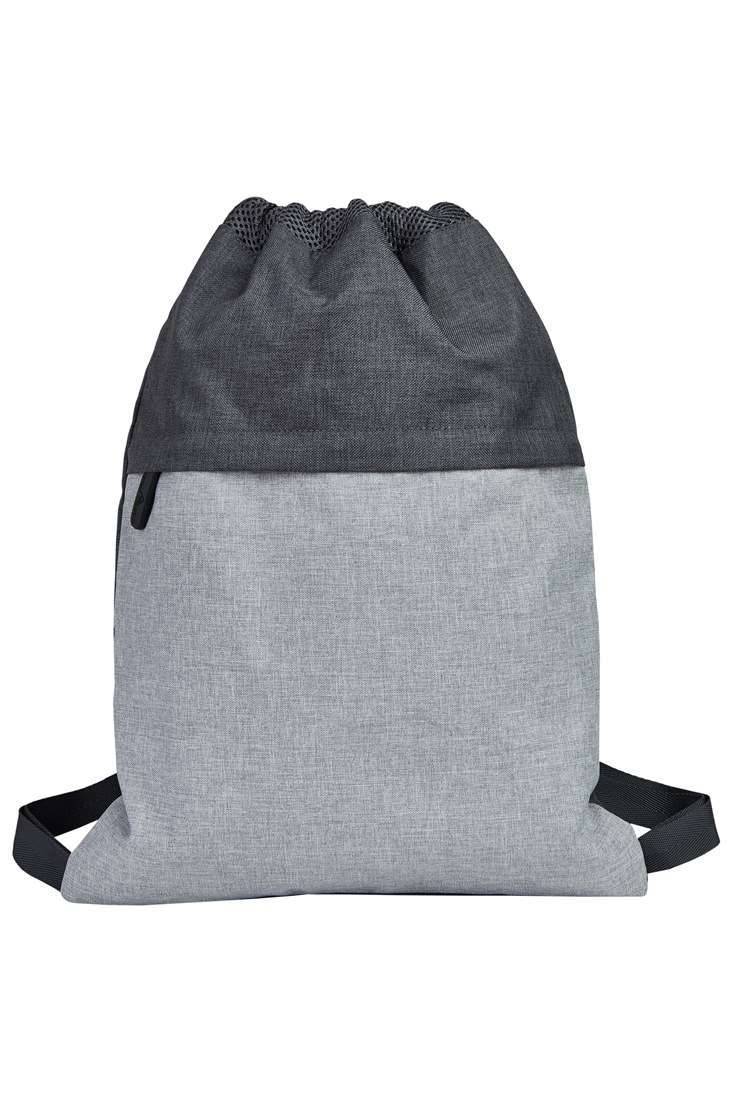 Worek sportowy z dużą kieszenią przednią z ukrytym zamkiem